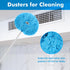Ceiling Fan Duster with Extension Pole, Microfiber Cleaner for High Ceiling, Furniture, Blinds (1, Blue)