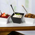 Lillian Tablesettings Black Rectangles Servingware - 8 oz Plastic Party Bowls, Pack of 20