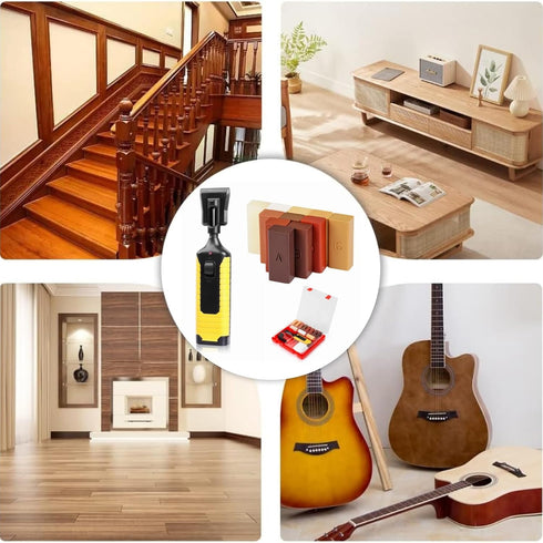 Farady Wood Laminate Vinyl Floor Furniture Repair Kit - 11 Colors Repair Wax Blocks for Wooden Floor, PVC, Vinyl