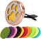 Framendino 1 Pack Dog Paw Print Essential Car Oil Diffuser - Aromatherapy Car AIR Freshener with 10 Felt Refill Pads