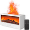 Fireplace Flame Air Diffuser Humidifier,7 Colors Aromatherapy Essential Oil Diffuser, Ultrasonic Aroma