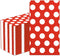 DYLIVeS 100 Pack Red and White Polka Dots Guest Towel Napkins, 3-Ply Disposable Dinner Napkins for Parties & Events