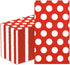 DYLIVeS 100 Pack Red and White Polka Dots Guest Towel Napkins, 3-Ply Disposable Dinner Napkins for Parties & Events