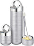 Zannaki Metal Travel Pill Organizer - Portable Waterproof Weekly Pill Box, Large Aluminum Alloy Container