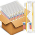 HOFASON Disposable Toothbrushes with Toothpaste Pack of 50, Yellow Hollow Travel Toothbrush