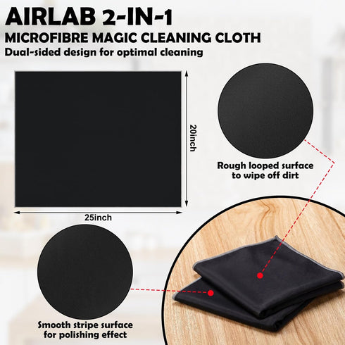 VitalCozy 3 25 20 Inch Wine Glass Cleaning Cloths Large Microfiber Polishing Cloths x Lintless Towels for Drying Wine