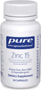 Pure Encapsulations Zinc 15 mg - Zinc Picolinate Supplement for Immune System Support, Growth & Development - 30