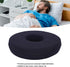 Sitting Cushion, Black Circular Shaped Wheelchair Nursing Bed Sore Pad for Pain Relief, Easy Cleaning Donut Pillow for