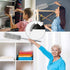 Microfiber Duster Gray with 100" Extension Pole, Telescoping Feather Dusters for Cleaning High Ceilings, Cobwebs, Fans,