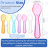 OLLBIT 100PCS (100Pcs) Mini SpoonsDessert SpoonsPlastic Disposable CutlerySmall Plastic Spoons for Ice Cream, Cake