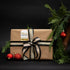 Merry & Bright Gold Gift Tag Stickers, 2 x 3 Inch Holiday Labels, Roll of 100 with 4 Festive Designs