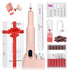 SAVILAND Professional Electric Nail File, 20000RPM Portable Efile Nail Drill, Pink Rechargeable Nail Drill for Gel