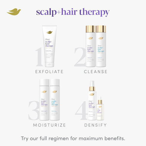 Dove Density Boost Fullness Restore Scalp Serum, 2 oz Scalp + Hair Therapy with Vitamin B3 & Zinc
