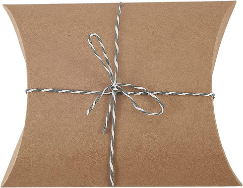Airssory 30pcs Paper Pillow Candy Boxes, 6.5x5 Inch for DIY Wedding Favors, Birthday Party, Valentine's Day Supplies