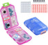 2 Pack Travel Pill Organizer, Pill Box for Purse, 10 Compartments Container by M Muchengbao