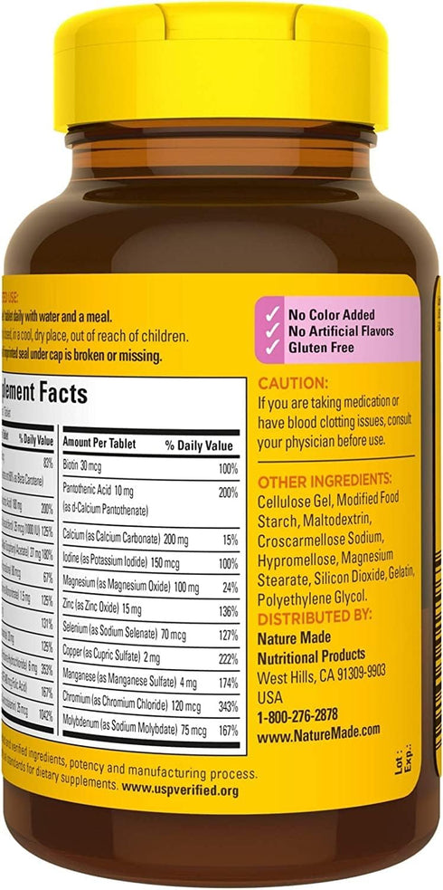 Nature Made Multi for Her 50+ Vitamin/Mineral Tablets - 90 ea (Pack of 4)