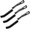 zffkz 3 Pcs Crevice Cleaning Brush, 23cm Toilet Brush - Non-Slip Grip, All-Surface