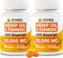 2 Pack Hemp Oil Capsules with Turmeric - Organic Hemp Seed Oil Pills with Turmeric Curcumin, Vegan Omega 3 & 6