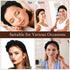 Headband for Washing Face, Spa Makeup Headband, Sponge for Makeup Removal, Shower & Skincare (White)