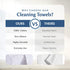 Universal Cleaning Towels - White Bulk 36 Pack, 16” X 19” 100% Cotton Fully Bordered Commercial Grade Terry Weave Cloth