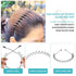 Metal Hair Bands for Men & Women, Black Wavy Hair Bands, Spring Outdoor Sports Headbands