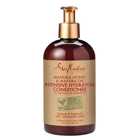 SheaMoisture Conditioner, Intensive Hydration for Dry, Damaged Hair, Manuka Honey and Mafura Oil, 13 oz
