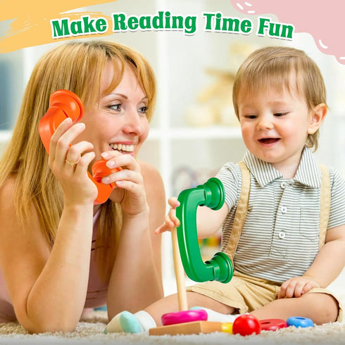 KFPPLXQ 6 Pack Whisper Reading Phones Upgrade Large Auditory Feedback Hear Myself Sound Phone Speech Therapy Toy Phone