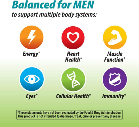 Nature's Way Alive! Garden Goodness Men's Multivitamin - 60 Tablets with High Potency B-Vitamins