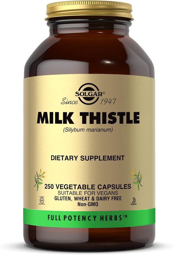 Solgar Full Potency Milk Thistle, 250 Vegetable Capsules