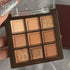 Neutral Nude Brown Eye Shadow Palette, Rose Gold Dark Brown Bronze Naked Cream Eyeshadow, Highly Pigmented Natural