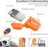 Torch Lighter, 2 Pack Butane Lighter, Windproof Outdoor Gas Lighter Adjustable Jet Flame Lighters, Fireplace Fireworks Grill Camping BBQ Lighter, Gifts for Men. (Without Gas) (Orange+Orange) by Jaerdhs