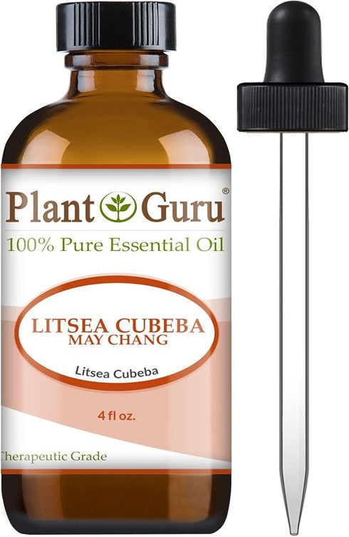 Litsea Cubeba (May Chang) Essential Oil 4 oz 100% Pure Undiluted Therapeutic Grade