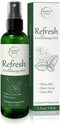 Refresh Aromatherapy Room Spray & Pillow Mist - Peppermint & Eucalyptus Essential Oil, Natural Car Air Freshener