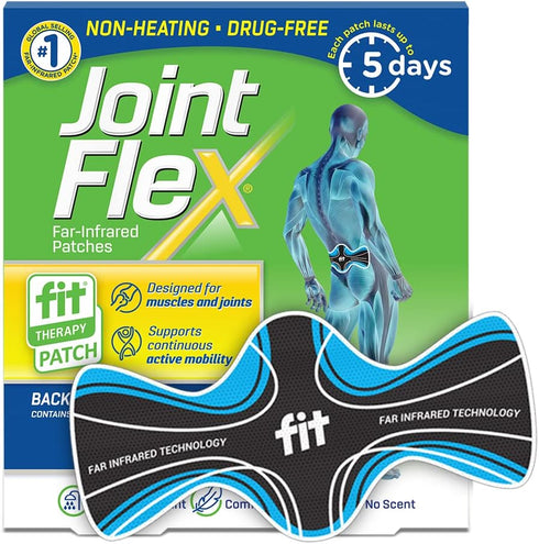 JointFlex FIT Therapy Far Infrared Patch for Lower Back, Supports Continuous Active Mobility, up to 5 Days/Patch,