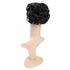 SWACC Short Messy Curly Dish Hair Bun Extension, Easy Stretch Hair Combs Clip in Ponytail Extension (Natural Color