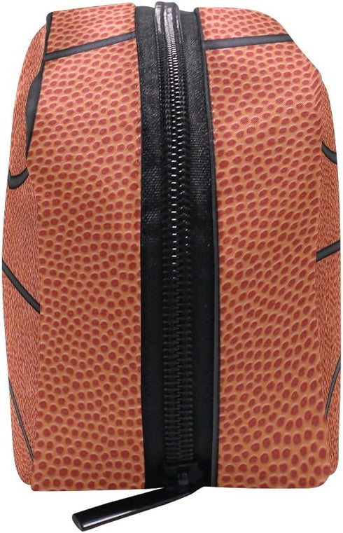 Portable Travel Makeup Bag, Basketball Toiletry Organizer Case for Beauty Women