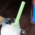 100 Extra Large Plastic Bubble Tea Smoothie Straws, 1/2" Wide x 8 1/2" Long Boba Straws