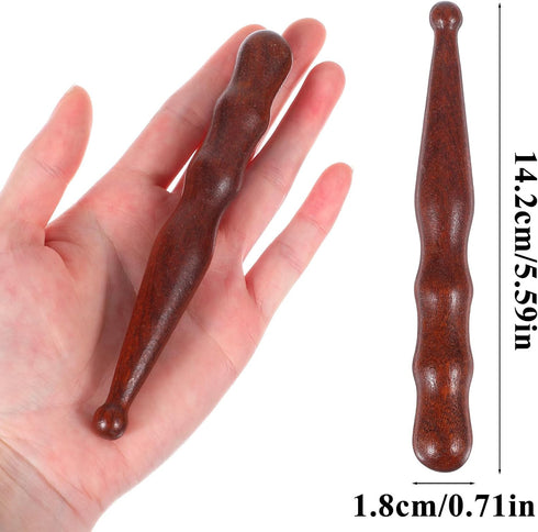 Shimmeroo Acupuncture Massage Tools, Wooden Massage Pen Acupressure Pen Pressure Point Tool for Relaxing Body Hand Foot
