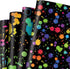 AnyDesign 12 Sheet Colorful Wrapping Paper, 4 Designs Black Neon Art, 19.7 x 27.6 Inch for DIY Gift Wrap