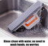 Sinbana Mini Foldable Desktop Mop, Portable Self-Squeeze Sponge Cleaner with Hook & Sponge Head Wet and Dry Cleaning
