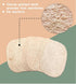 WOCATS 6pcs Natural Loofah Dish Sponges Scrubber for Kitchen-Based Dishwashing Scrubber Greener Clean Stand Wear and Tear Non-Scratch, Biodegradable
