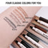 Music Flower Liquid Eyebrow Pen - Waterproof Brow Pencil with Micro-Fork Tip, Smudgeproof, Reddish Brown