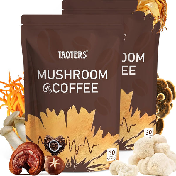 Mushroom Coffee | Enhanced Focus, Boosted Immunity, Improved Energy | 6 Adaptogenic