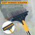 2 in 1 Cleaning Scrub Brush | Grout Brush with Long Handle | V-Shape Stiff Bristle Scrubber for Bathroom Cleaning