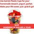 Aatriet 12 oz Clear Plastic Cups with Lids, 25 Sets Dessert Parfait Cups with Dome Lids, Disposable