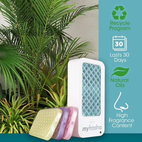 Fresh Products myfreshe Plug-in Air Freshener, No Heat, No Glass, Dry Fragrance Refills, Alpine Forest 2 pack