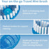 Disposable Mini Travel Toothbrushes, 10 Count, 5-in-1 Pre-Pasted Toothbrush for On-The-Go, Coolmint