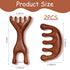 WJIAAA 2 Set 5-Claw Wooden Scalp Massager Comb, Shapes Natural Wooden Hair Growth Scalps Massager Comb Head Wood Scalp