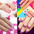 TailaiMei 36 Sheets French Manicure Nail Art Stickers - 1368 Pieces, Self-Adhesive Tips Guides for DIY Decoration