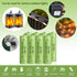 JINTION Solar Rechargeable Ni-MH AA Batteries, 800 mAh, Double A for Solar Lights, 8 Pack